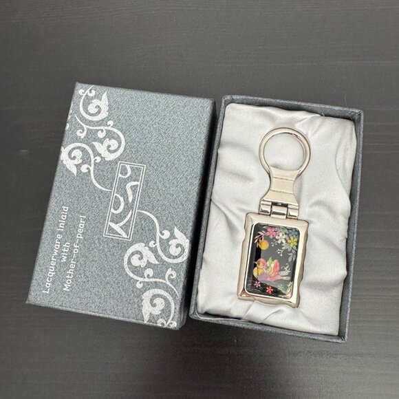 Keychain (lacquerware inlaid with mother-of-pearl) - Picture 8 of 13